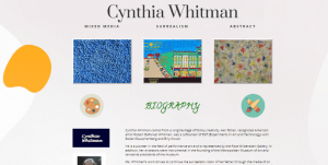 Cynthia Whitman Website Screenshot